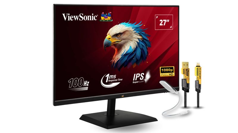 Viewsonic Monitor-LED Series 27" Full HD SuperClear + MR A tech cable &amp; led