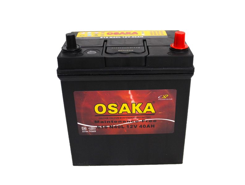 Osaka 616 12V 40Ah Car Battery | Standard Terminal | Fits Most Small Cars