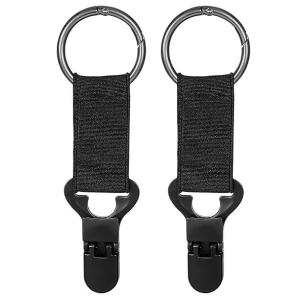 2-Piece Travel Hat Clip Set - Hands-Free Hat Holder for Bags