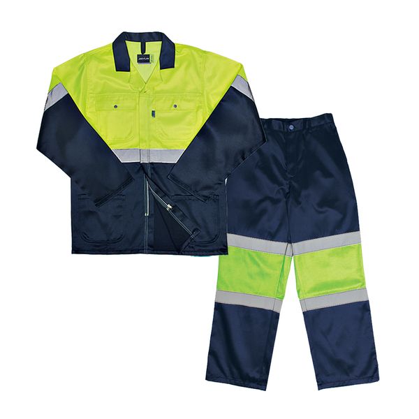 Javlin - SABS Specification Hi-Vis Two Tone Conti Suit (Navy &amp; Yellow)