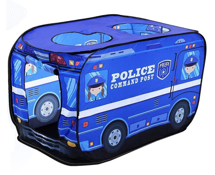 Police Car Pop up Play Tent for Kids with 50 Balls