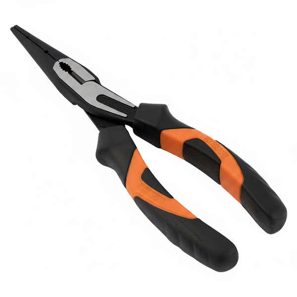Kendo Long Nose Pliers 200mm - Precision Grip for Electronics &amp; Crafts
