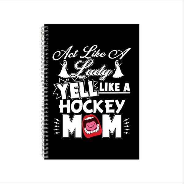 Hockey Wire Bound Notebook Gift Idea Writing Books A4 Notepad