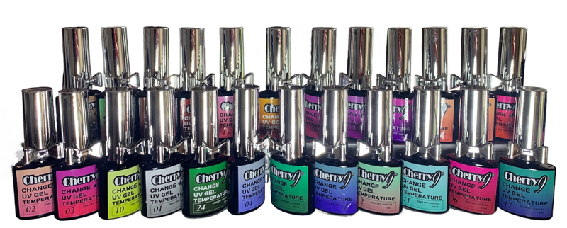 Cherry 24 Piece Temperature Changing Gel Polish Set