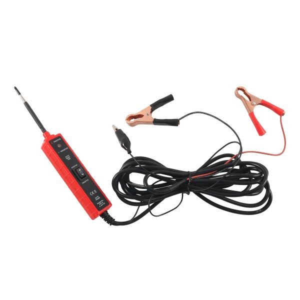 Automotive Circuit Probe Tester 6-24V DC with Crocodile Clips - 4.5m Cable