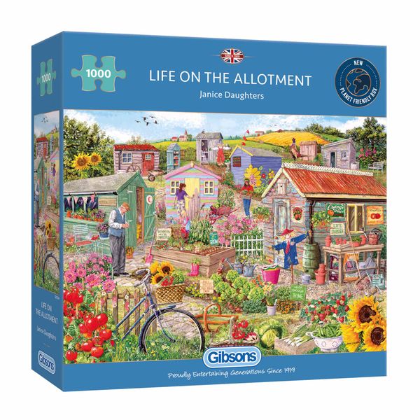 Gibsons Life on the Allotment 1000 Piece Jigsaw Puzzle