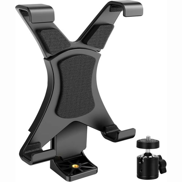 Universal Tablet Stand Adapter with Vientiane Gimbal for Tripod/Single Leg
