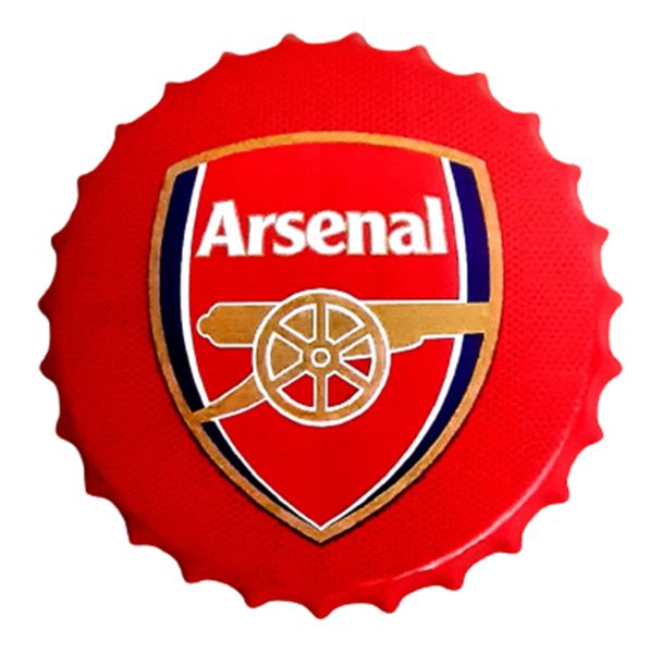 ARSENAL Football Vintage Style Metal Bottle Cap Sports Bar Decor Sign