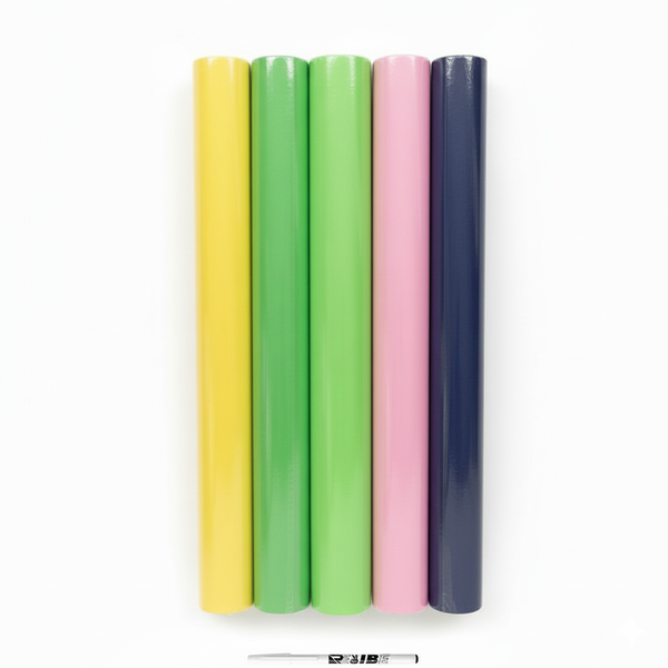 Mixed Colors Gift Wrap Rolls - 5 Pack - Premium Quality! With ReVibe Pen