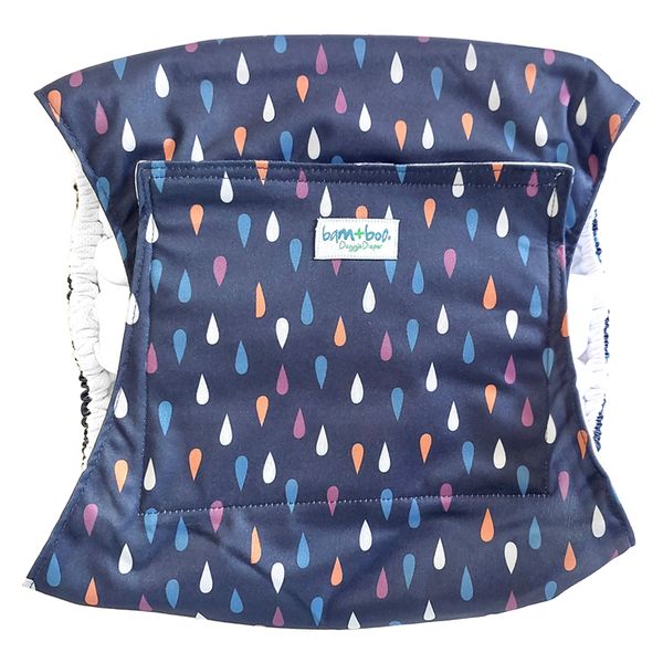 Male Dog Diaper - Navy