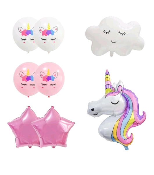 Unicorn And Cloud Party Balloon Set of 8