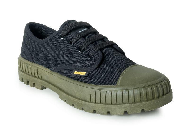 Soviet Mens Atlanta Low Cut Canvas Lace Up - Olive/Cream