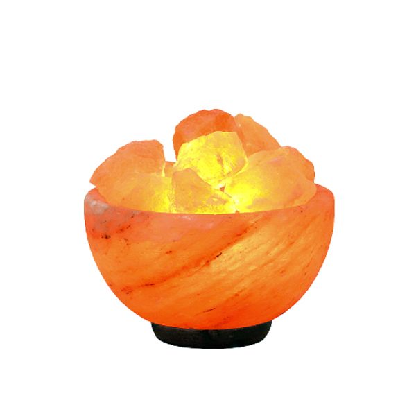 HEMCO Fire Bowl with Chunks Himalayan Crystal Salt Lamp (4-5 Kg) -B5978