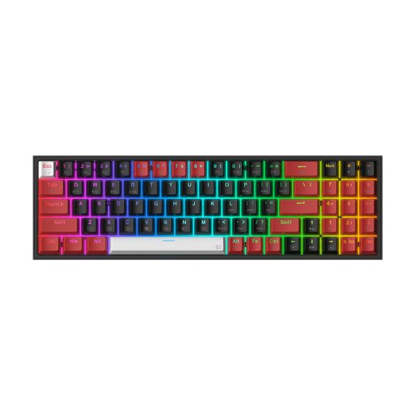 Redragon POLLUX PRO 75% RGB Wireless Gaming Keyboard - Black