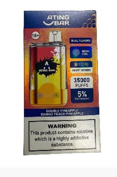 Ating Bar Vape Smoking Device-Double Pineapple Mango Peach-35000 Puffs