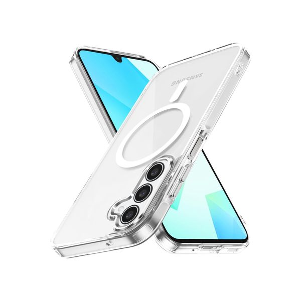 Clear MagSafe Case Compatible with Samsung A16 Magnetic Shockproof Cover