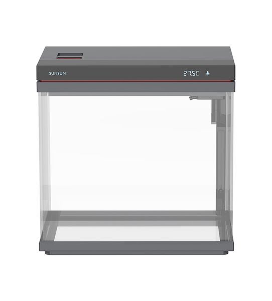 ZHE series desktop super white small fish tank - Grey