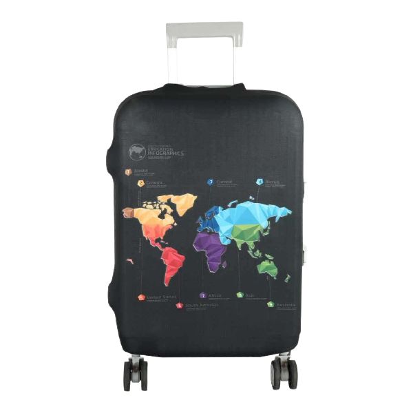 Printed Stretch Luggage Cover Protector Size - Small
