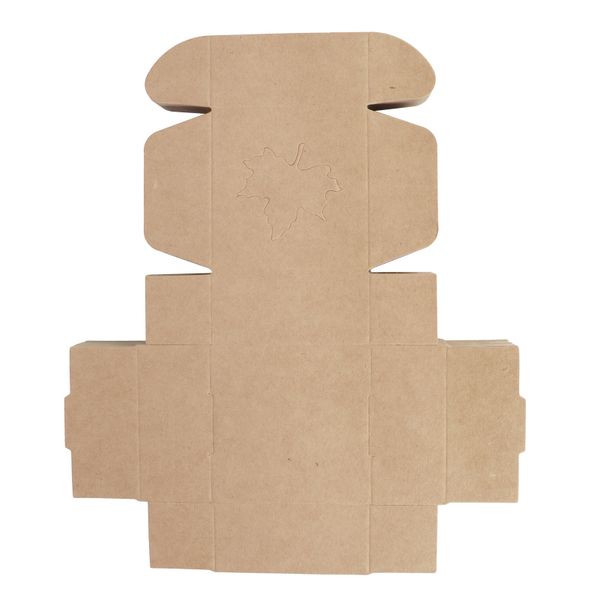 50-Piece Maple Leaf Kraft Gift Boxes for Party Favors