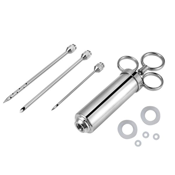 Alanes Stainless Steel Meat Seasoning Injector Set