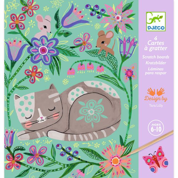 Djeco Craft Scratch Cards - Encounters