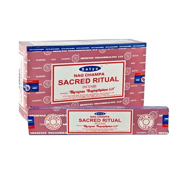 Satya Nag Champa Sacred Ritual Incense Sticks (6 Pack)
