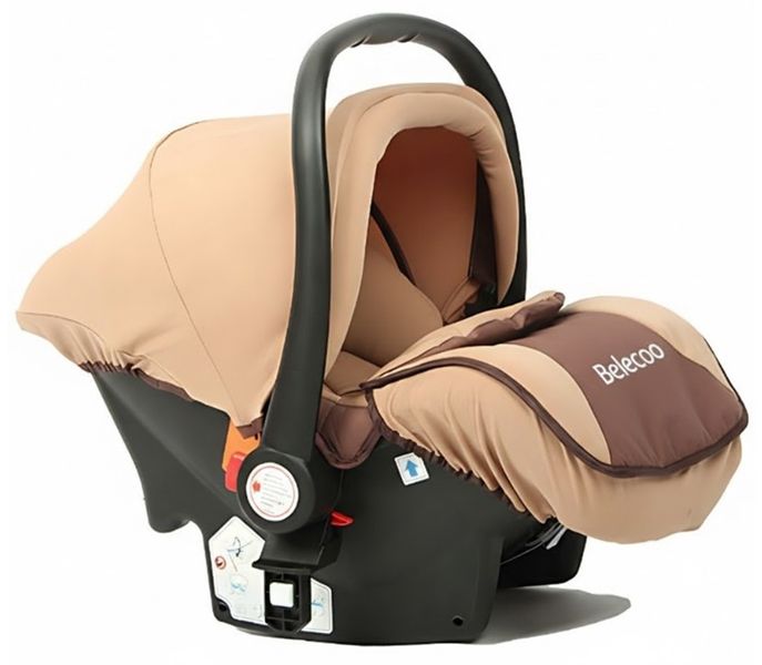 Baby Safety Car Seat with Stroller Adaptor Khaki