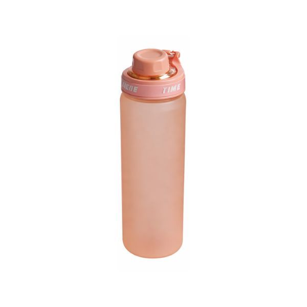 Portable Reusable Water Bottle with Carry Handle - Peach