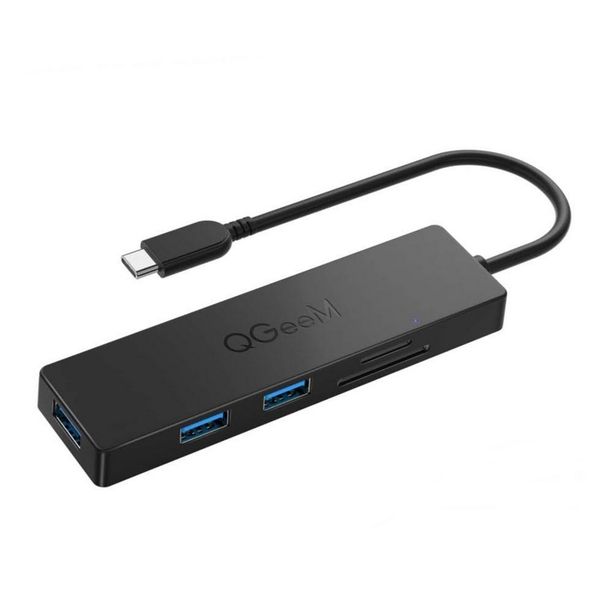 USB Type-C | 5-in-1 USB Hub with 3 USB 3.0 Ports &amp; SD/TF Card Reader