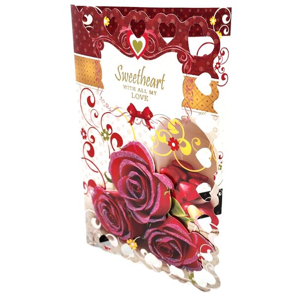 PurpleX Happy Valentines Day Large Card-Sweetheart Musical Card