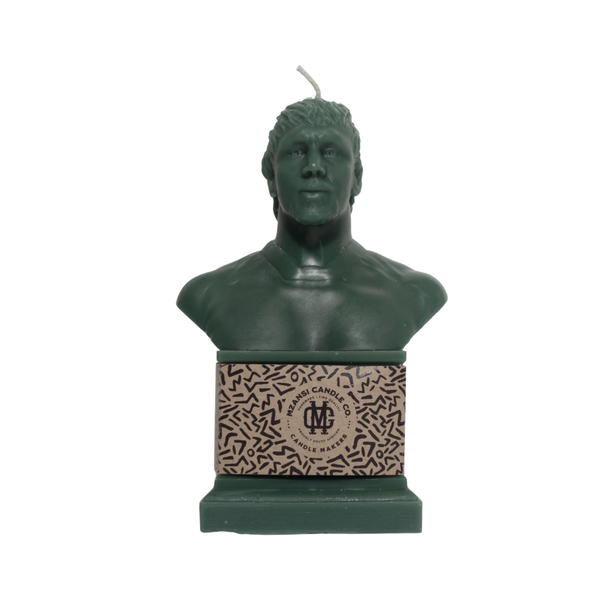 Mzansi Candle Co. Eben Etzebeth Green Candle, Large ,21cm, 850 Grams