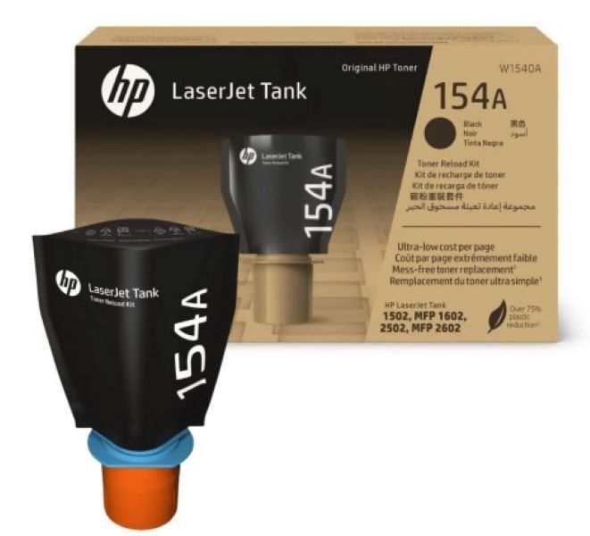 HP 154A Black Laser Toner Reload Cartridge Kit W1540A