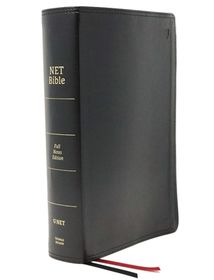 Net Bible, Full-Notes Edition, Leathersoft, Black, Indexed, Comfort ...