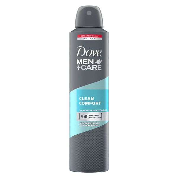 Dove Men Clean Comfort Antiperspirant Deodorant Spray 250ml