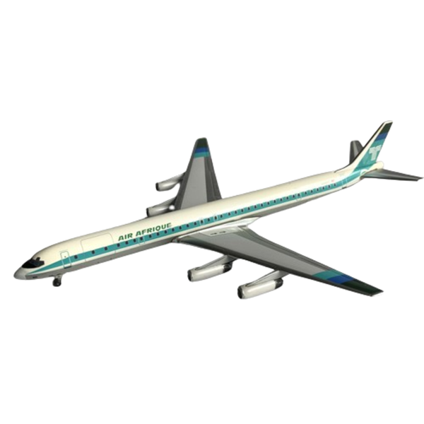 1:400 Scale, Air Afrique, Douglas DC-8, Diecast Display Aircraft Model