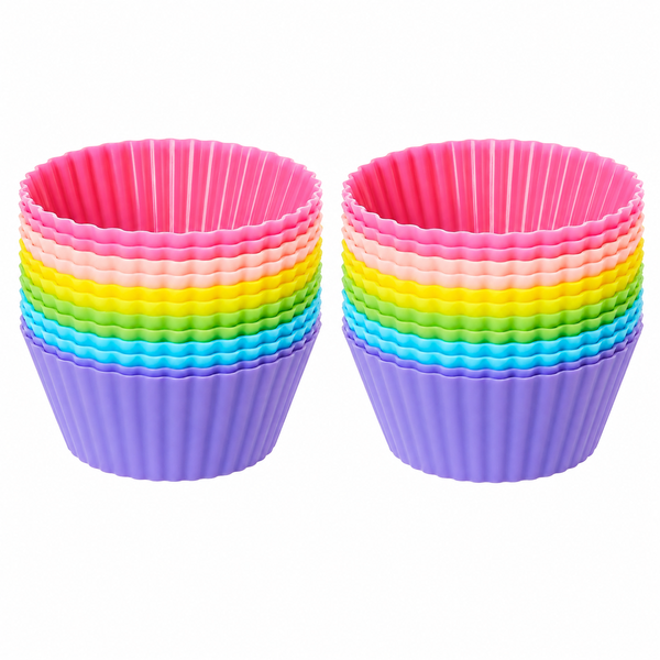 SKY-TOUCH Silicone Cupcake Liners 24 Pieces