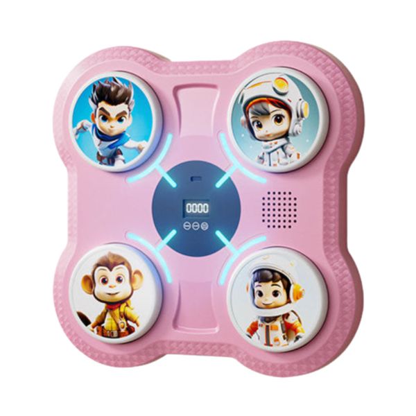 Intelligent Wall Mount Kids Boxing Machine with Music - White