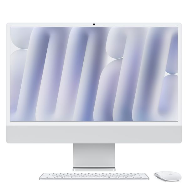 Apple iMac 24 inch, Nano-texture glass: Apple M4 chip: 256GB SSD Silver