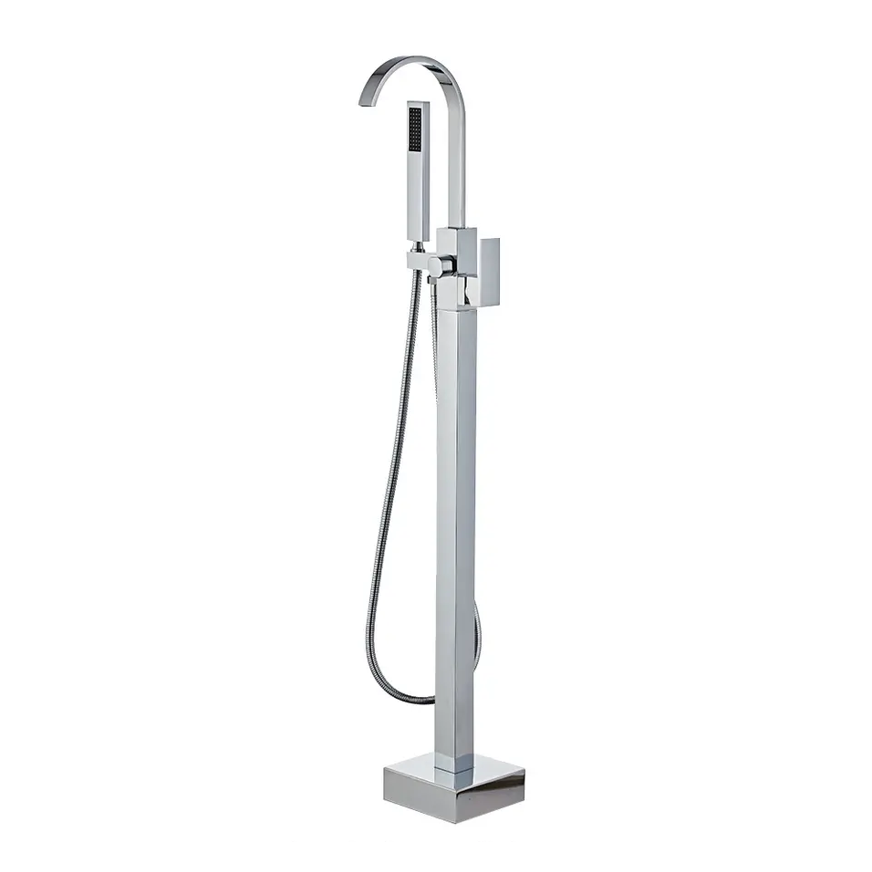 Chrome Square Freestanding Bath Mixer - 66108