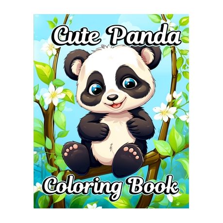 Cute Panda: Coloring book for kids ages 4-8: Featuring cute panda funny  coloring activity book for girls boys toddlers ages 3-5 4- (Paperback)