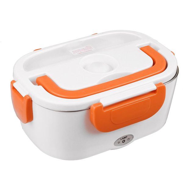 Electric Heating Lunch Box White/Orange
