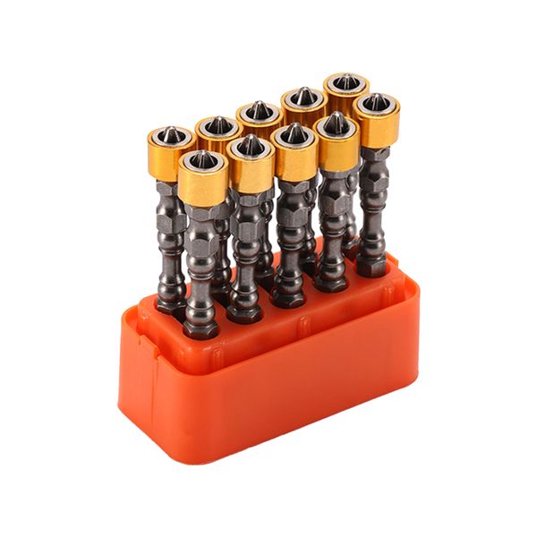 Cross strong magnetic screwdriver bit set S2 double-ended screwdriver bit