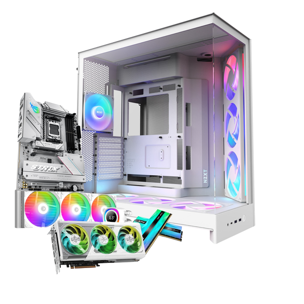 CustomBeast White Gaming Desktop