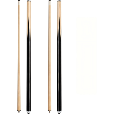 Premium 145cm 2-Piece Hardwood Pool Cue Sticks - Available in 2 or 4 Packs Image