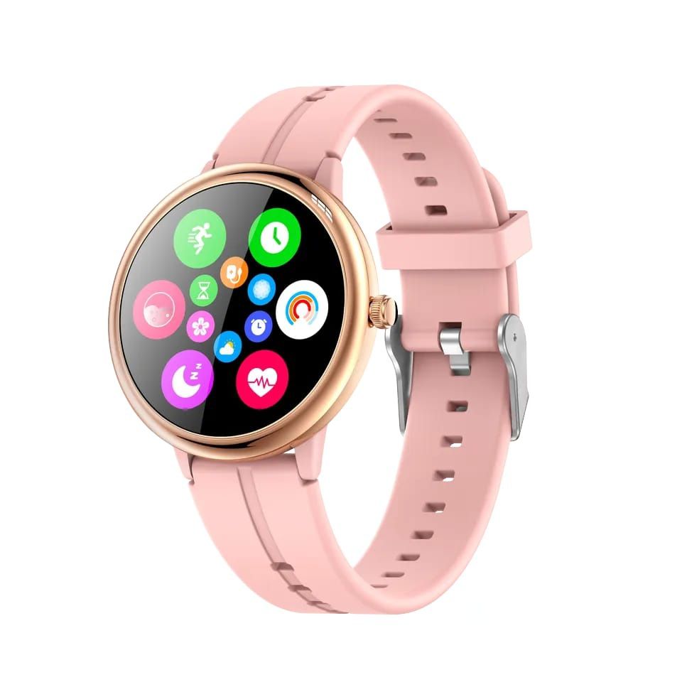 R8 Ladies Classic Smart Watch with Gold Shell and Pink Band | Shop ...