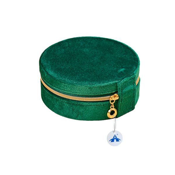 Alanes Portable Travel Jewelry Organizer Box - Emerald Green
