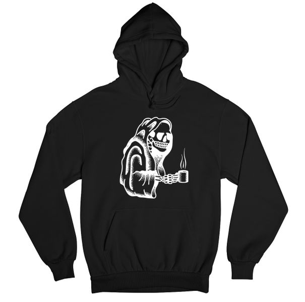JuiceBubble Coffee Skull Ladies Hoodie