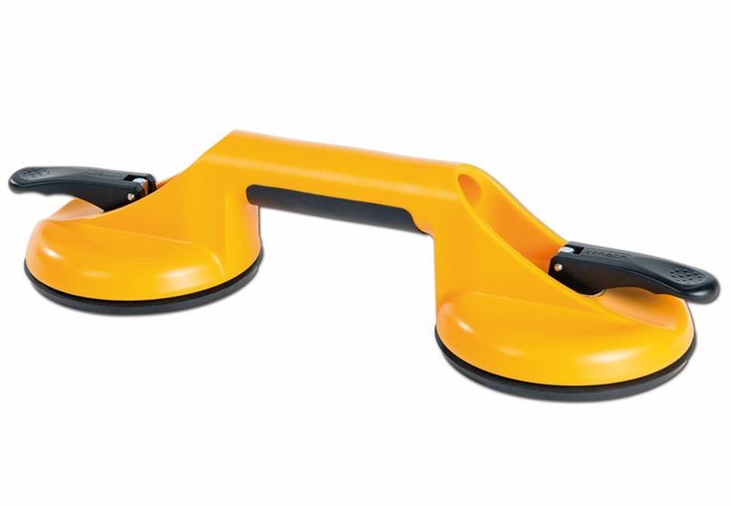 VERIBOR Suction Lifter (2-Cup, Plastic, Orange) 120 mm Ø
