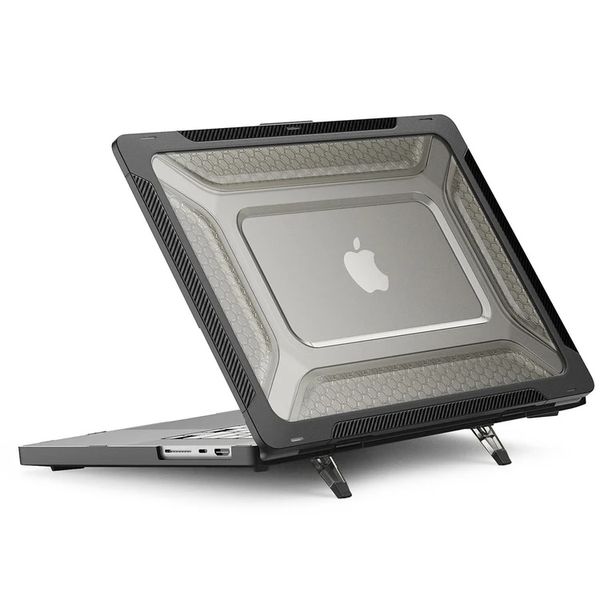 Heavy Duty Shockproof Case Compatible with MacBook Pro 13" - Black