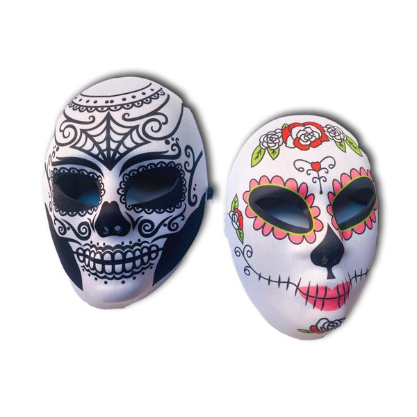 Day Dead Dress Up Mask | Male and Female Pack x 2